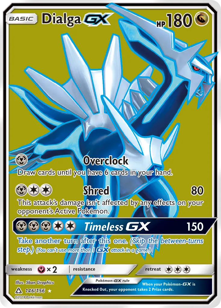 Dialga-GX — Ultra Prism 146 Pokémon card