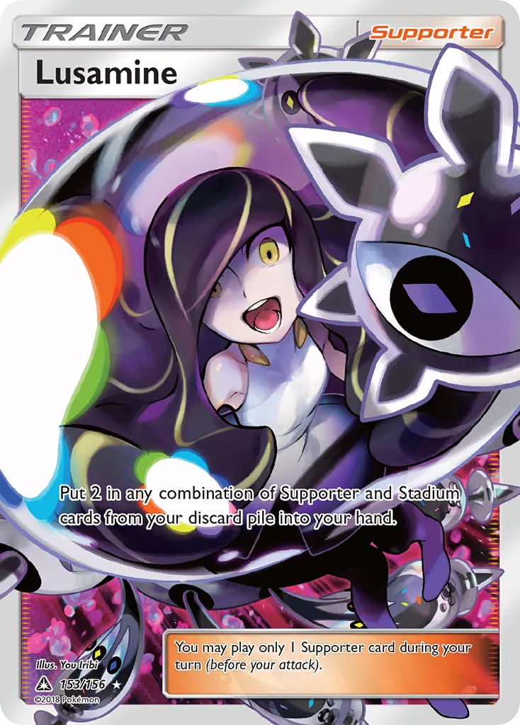 Lusamine — Ultra Prism 153 Pokémon card