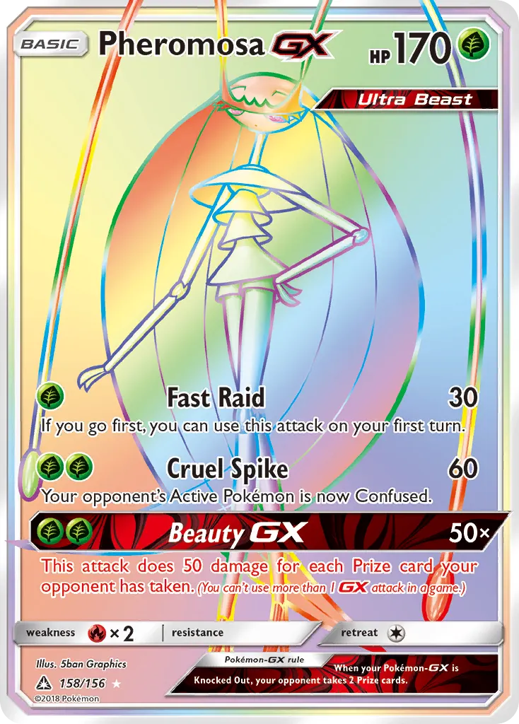 Pheromosa-GX — Ultra Prism 158 Pokémon card