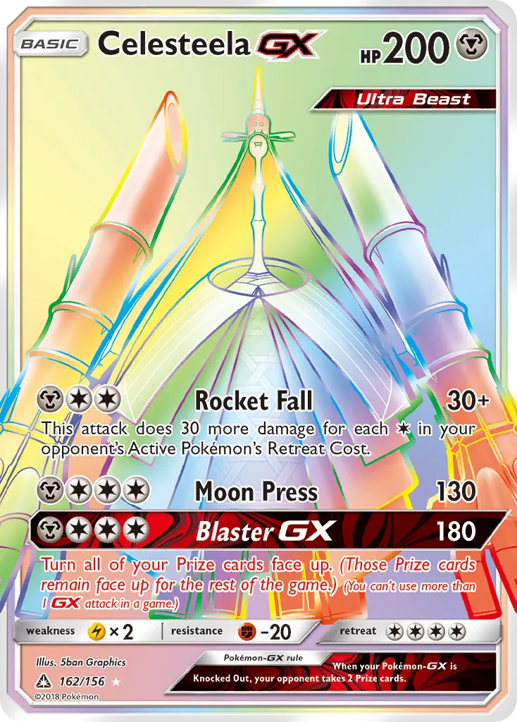 Celesteela-GX — Ultra Prism 162 Pokémon card