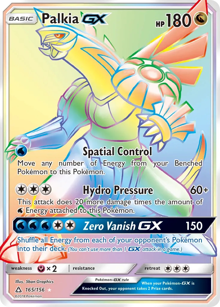 Palkia-GX — Ultra Prism 165 Pokémon card