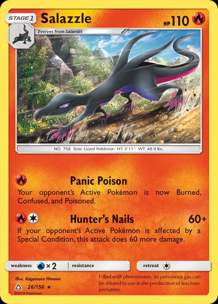 Salazzle — Ultra Prism 26 Pokémon card