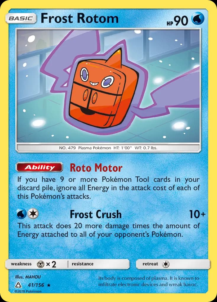 Frost Rotom — Ultra Prism 41 Pokémon card