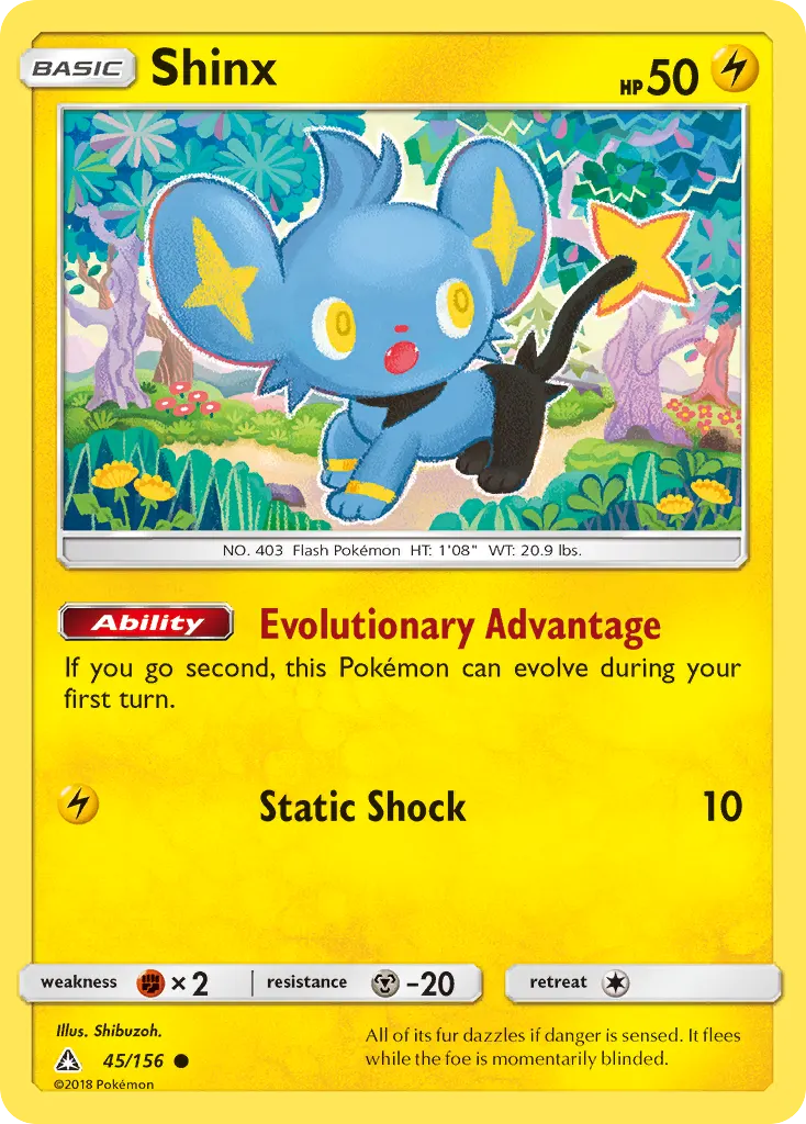Shinx — Ultra Prism 45 Pokémon card