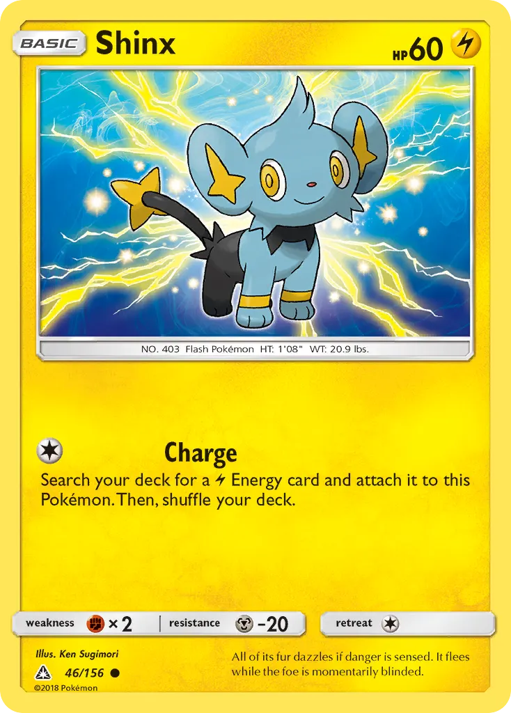 Shinx — Ultra Prism 46 Pokémon card