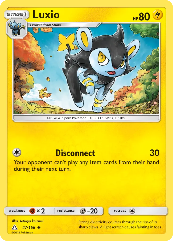 Luxio — Ultra Prism 47 Pokémon card