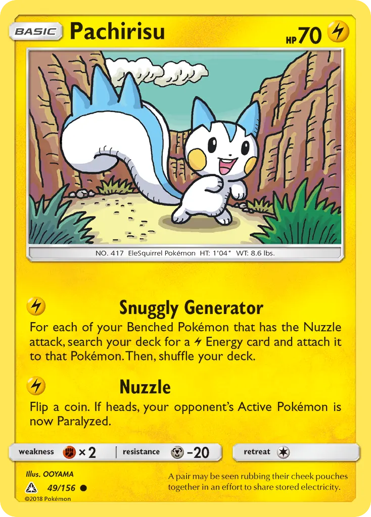 Pachirisu — Ultra Prism 49 Pokémon card