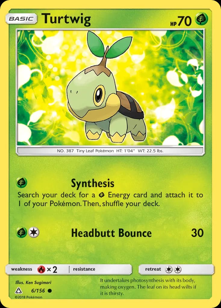 Turtwig — Ultra Prism 6 Pokémon card
