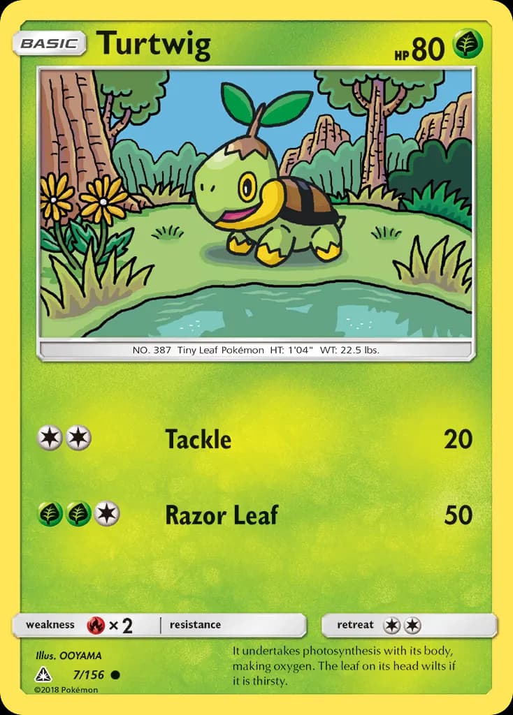 Turtwig — Ultra Prism 7 Pokémon card