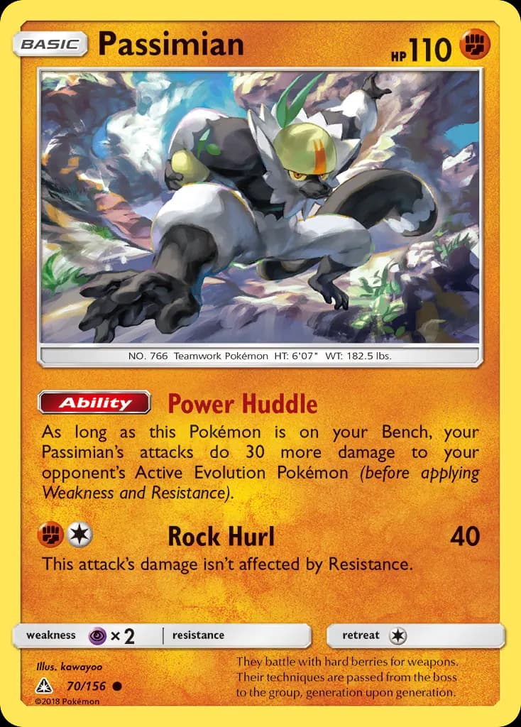 Passimian — Ultra Prism 70 Pokémon card