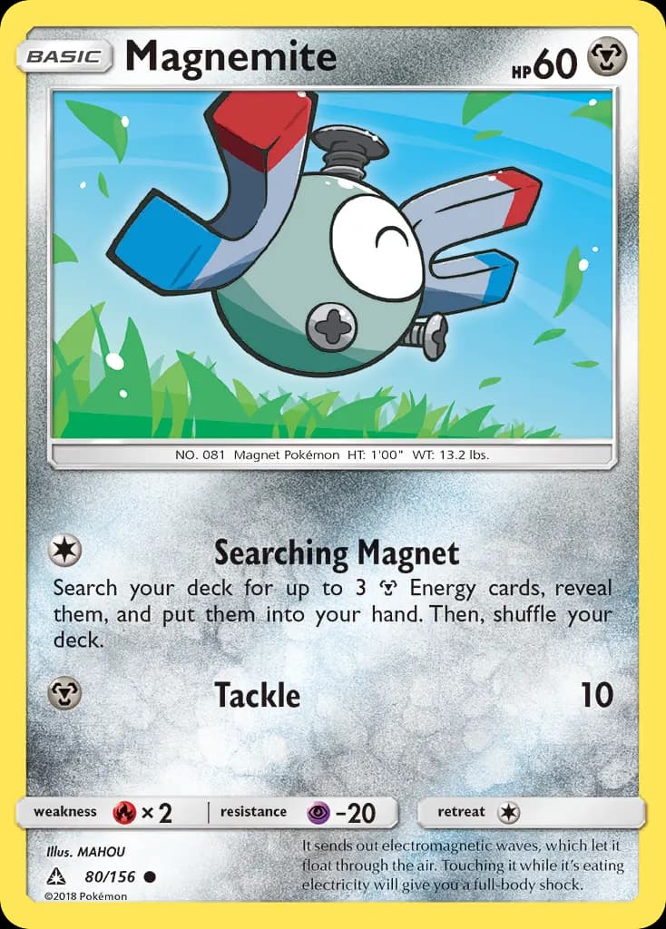 Magnemite — Ultra Prism 80 Pokémon card