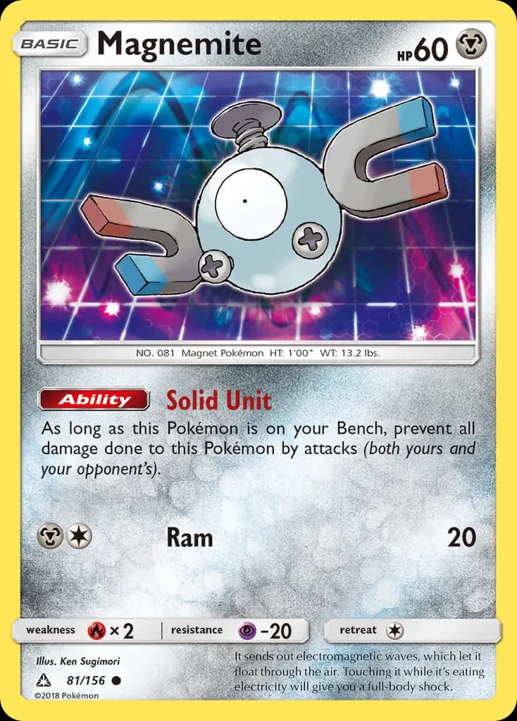 Magnemite — Ultra Prism 81 Pokémon card