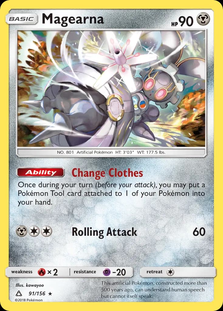 Magearna — Ultra Prism 91 Pokémon card