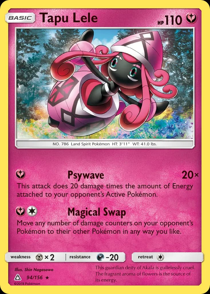 Tapu Lele — Ultra Prism 94 Pokémon card