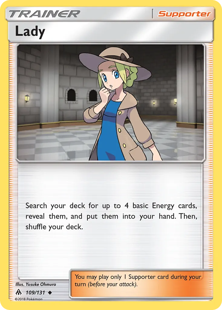 Lady — Forbidden Light 109 Pokémon card