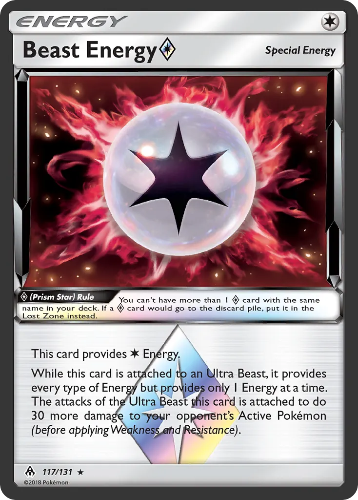 Beast Energy ◇ — Forbidden Light 117 Pokémon card