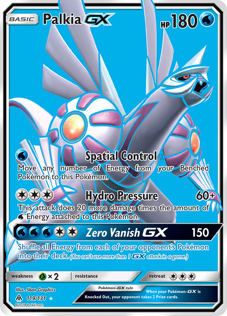 Palkia-GX — Forbidden Light 119 Pokémon card