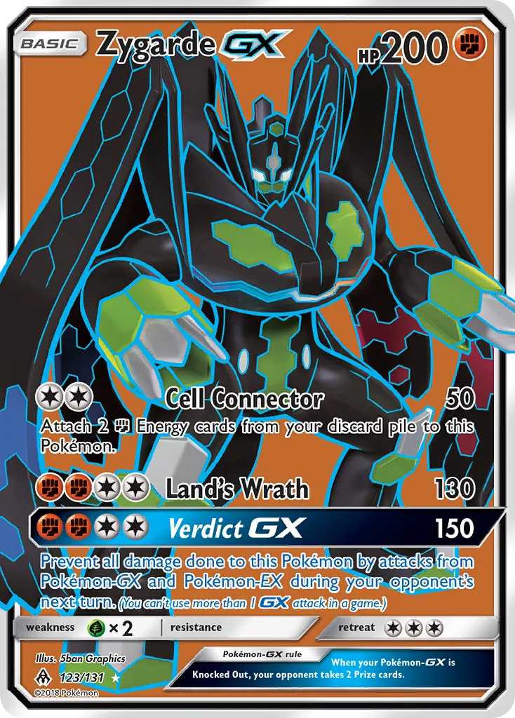 Zygarde-GX — Forbidden Light 123 Pokémon card