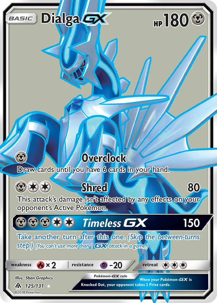 Dialga-GX — Forbidden Light 125 Pokémon card