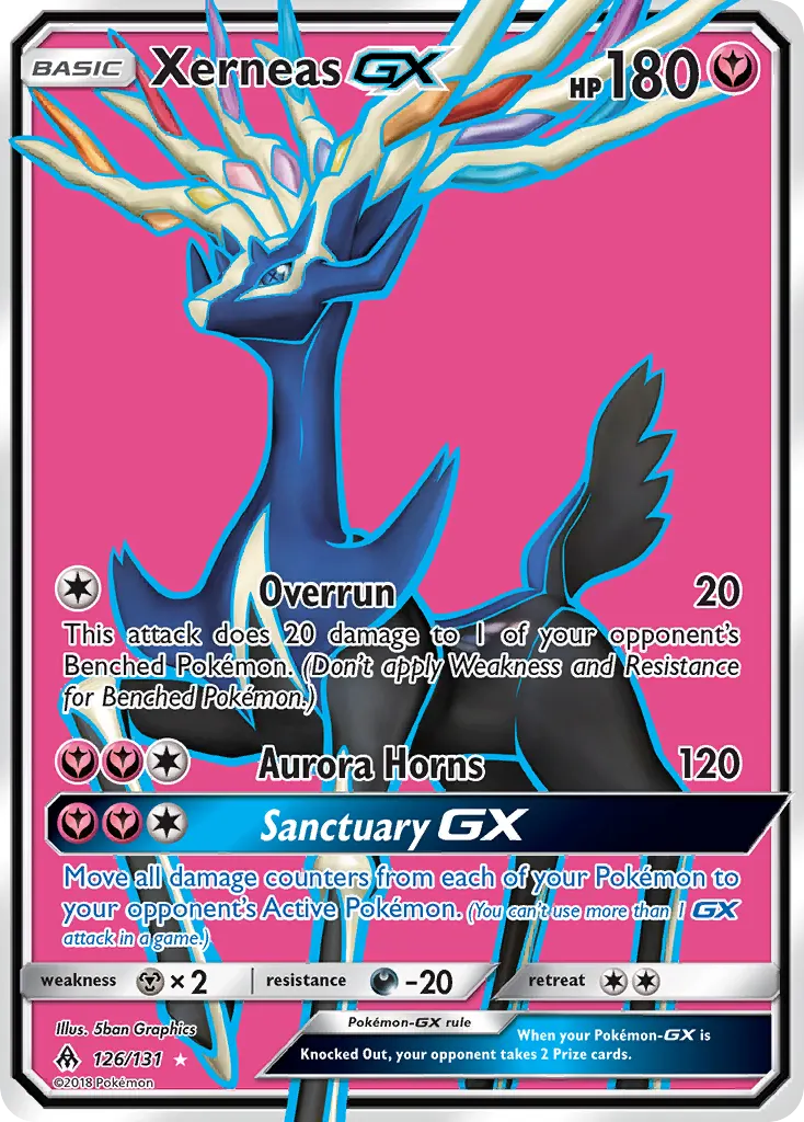 Xerneas-GX — Forbidden Light 126 Pokémon card