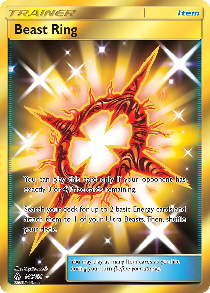 Beast Ring — Forbidden Light 141 Pokémon card