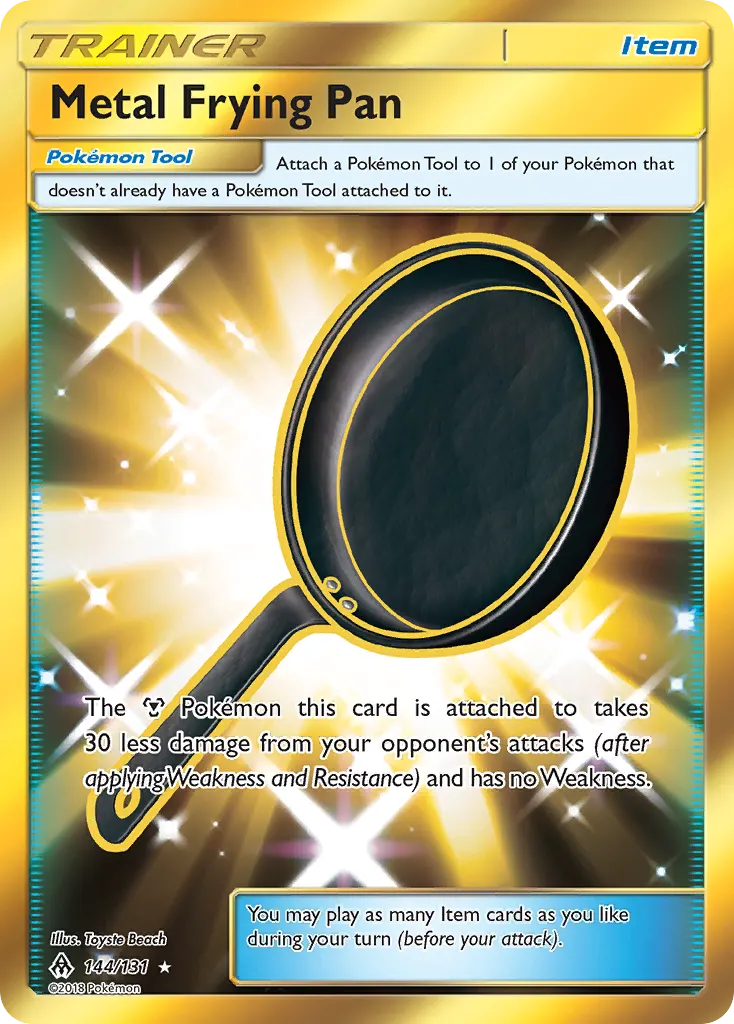 Metal Frying Pan — Forbidden Light 144 Pokémon card
