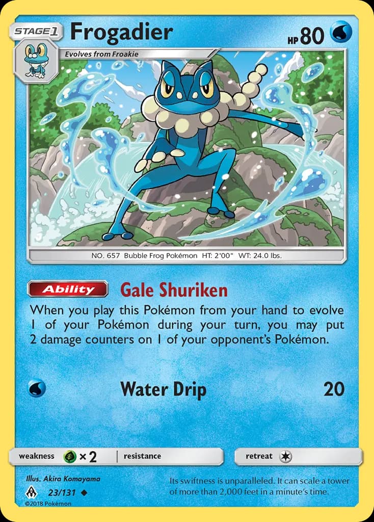 Frogadier — Forbidden Light 23 Pokémon card