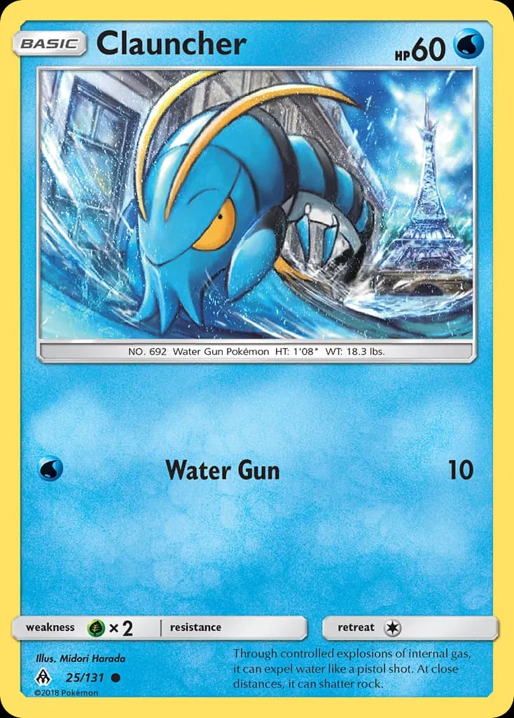 Clauncher — Forbidden Light 25 Pokémon card