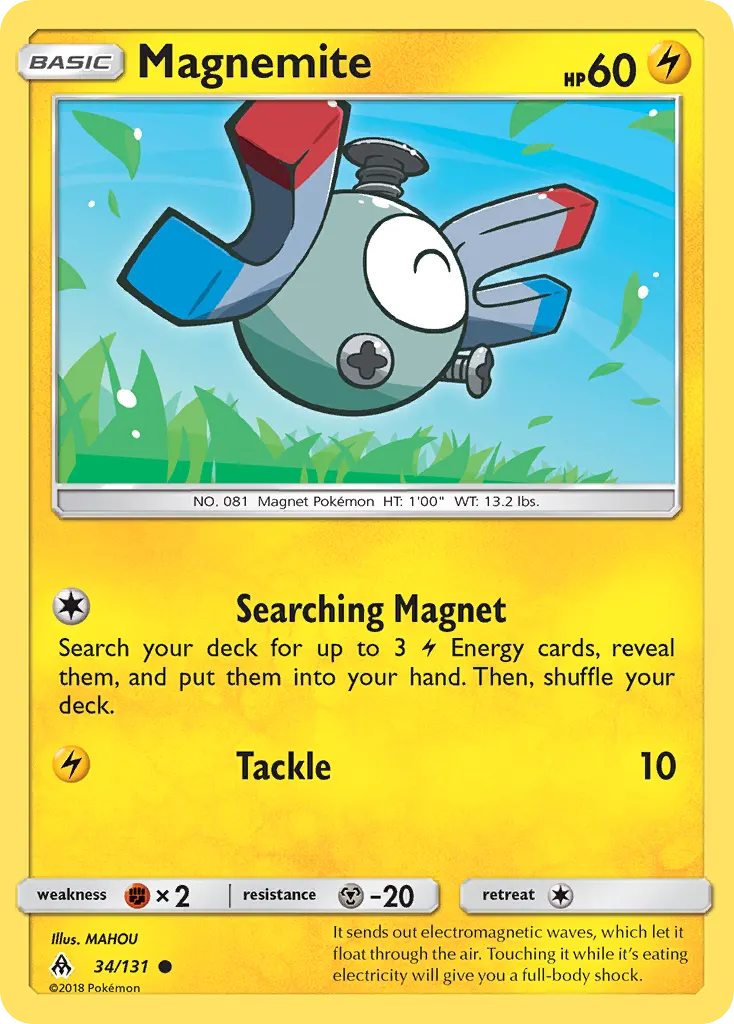 Magnemite — Forbidden Light 34 Pokémon card