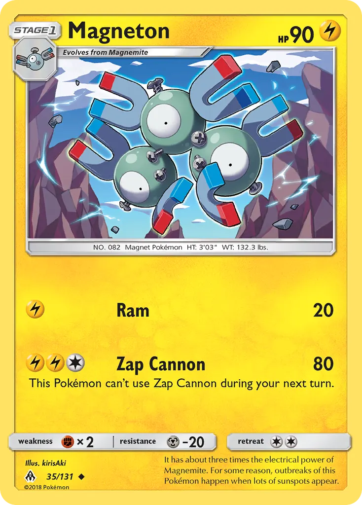 Magneton — Forbidden Light 35 Pokémon card