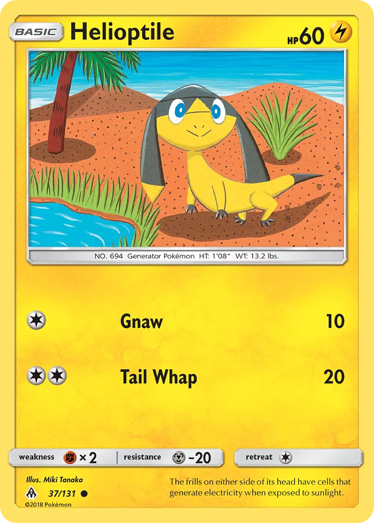 Helioptile — Forbidden Light 37 Pokémon card