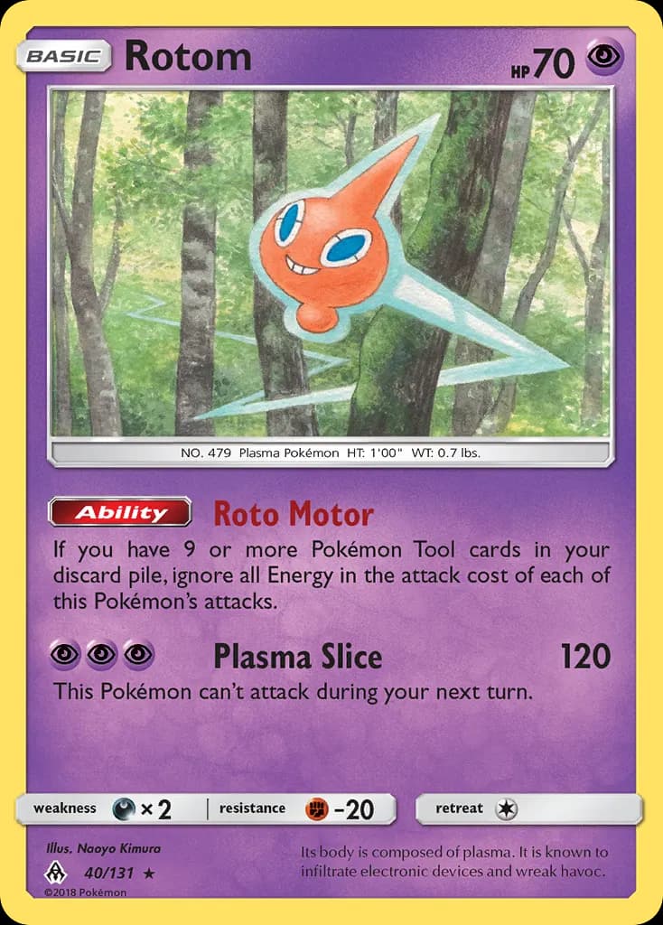 Rotom — Forbidden Light 40 Pokémon card