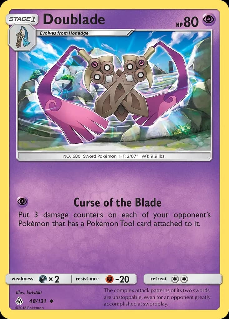 Doublade — Forbidden Light 48 Pokémon card