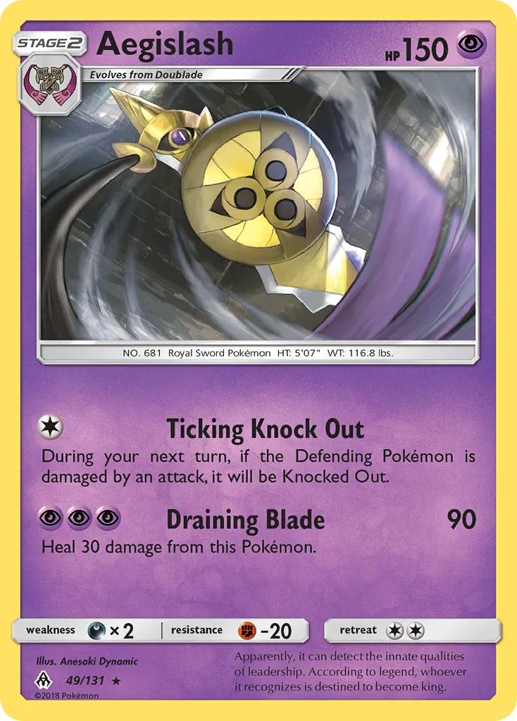 Aegislash — Forbidden Light 49 Pokémon card