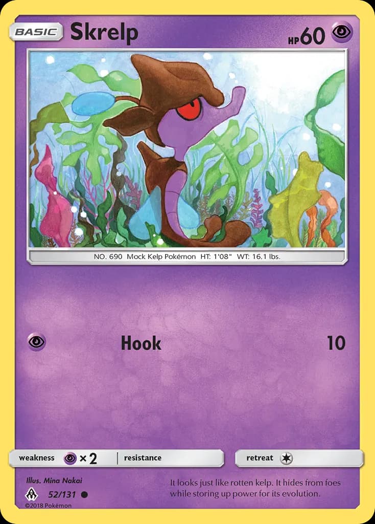 Skrelp — Forbidden Light 52 Pokémon card