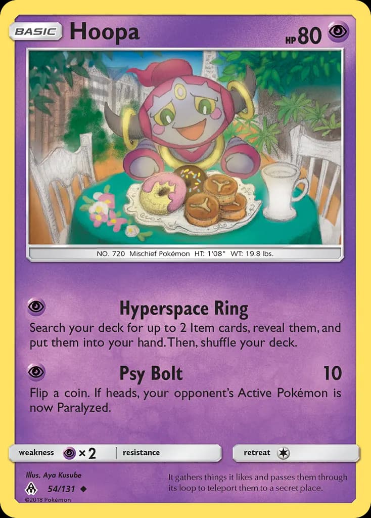 Hoopa — Forbidden Light 54 Pokémon card