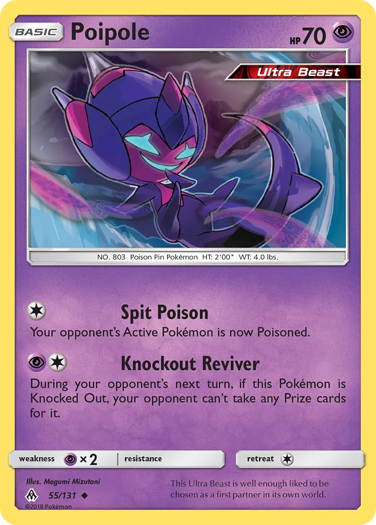 Poipole — Forbidden Light 55 Pokémon card