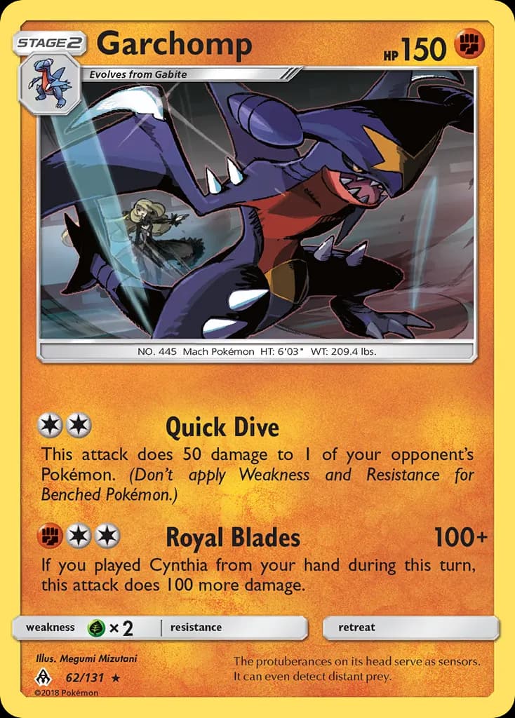 Garchomp — Forbidden Light 62 Pokémon card