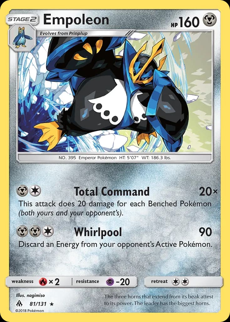 Empoleon — Forbidden Light 81 Pokémon card