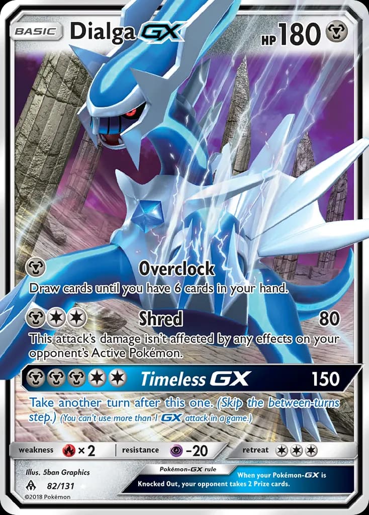 Dialga-GX — Forbidden Light 82 Pokémon card
