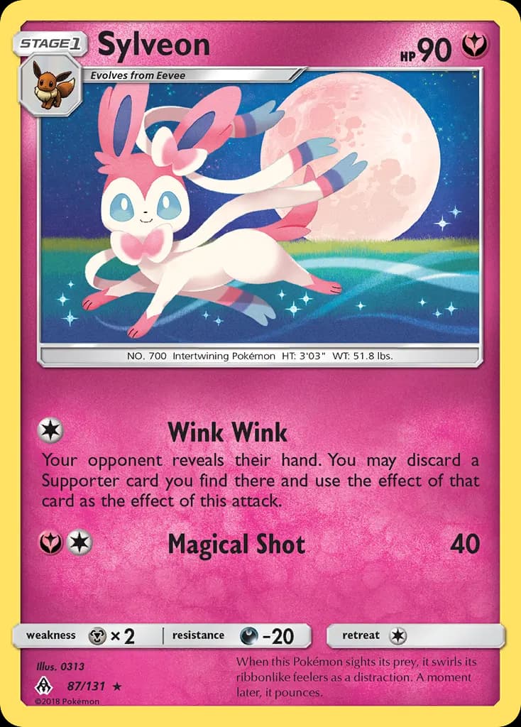 Sylveon — Forbidden Light 87 Pokémon card