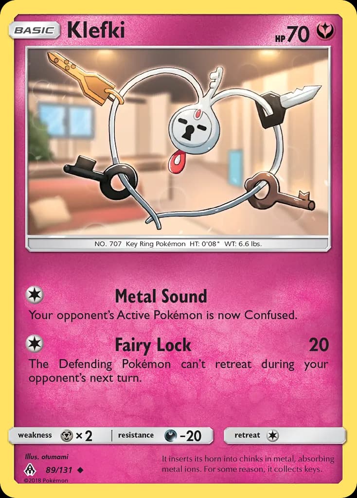 Klefki — Forbidden Light 89 Pokémon card