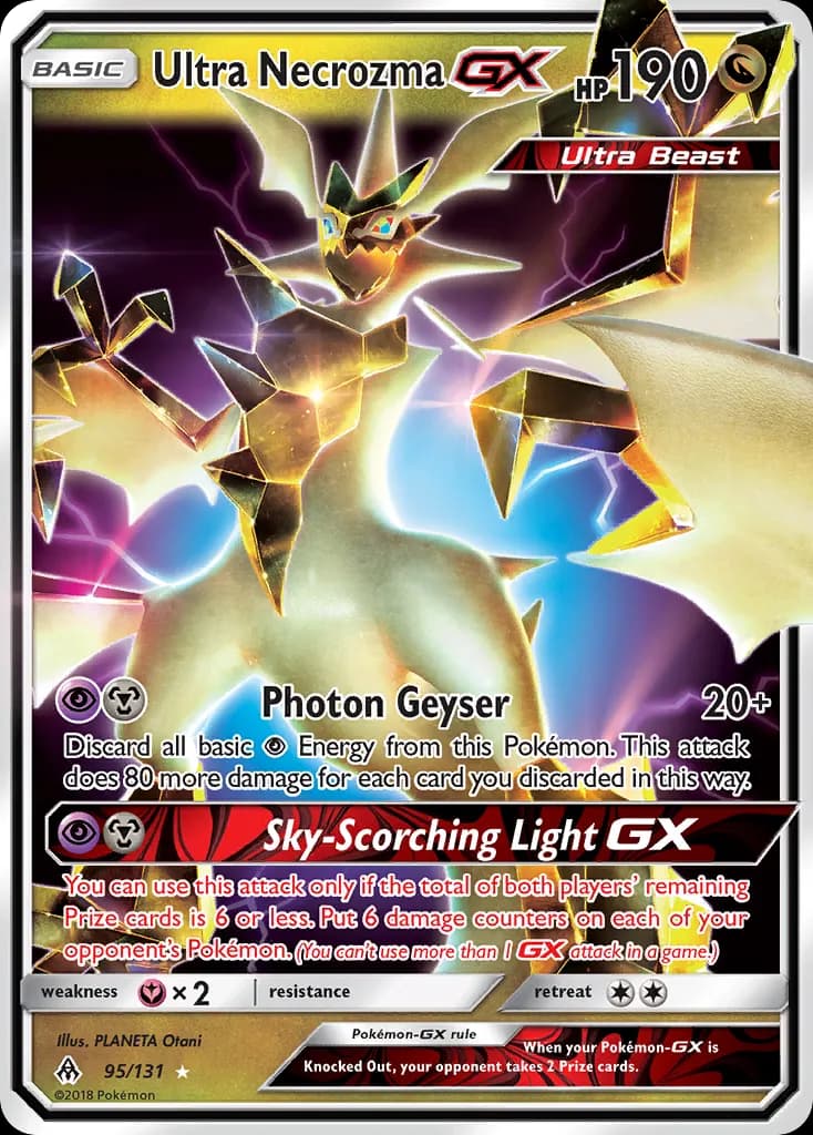 Ultra Necrozma-GX — Forbidden Light 95 Pokémon card