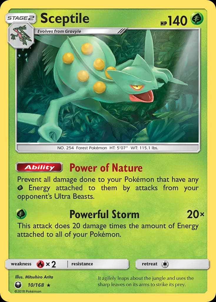 Sceptile — Celestial Storm 10 Pokémon card