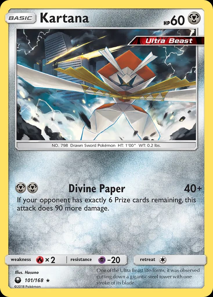 Kartana — Celestial Storm 101 Pokémon card