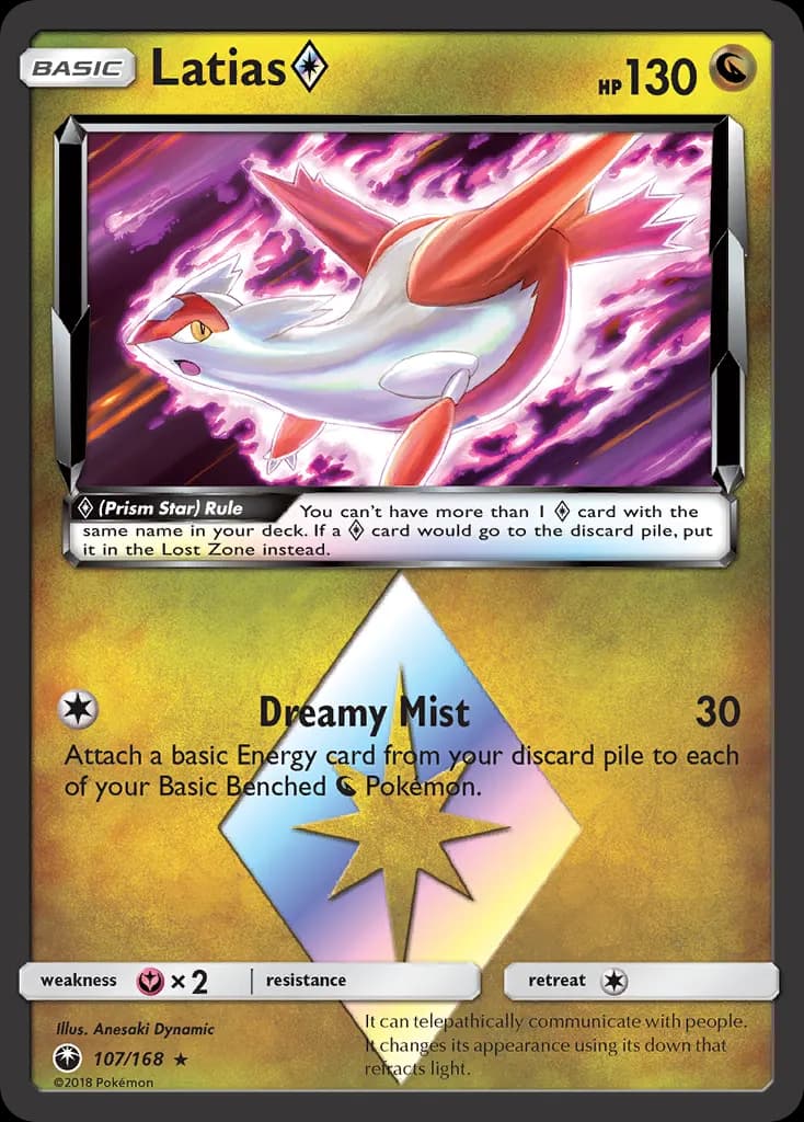 Latias ◇ — Celestial Storm 107 Pokémon card