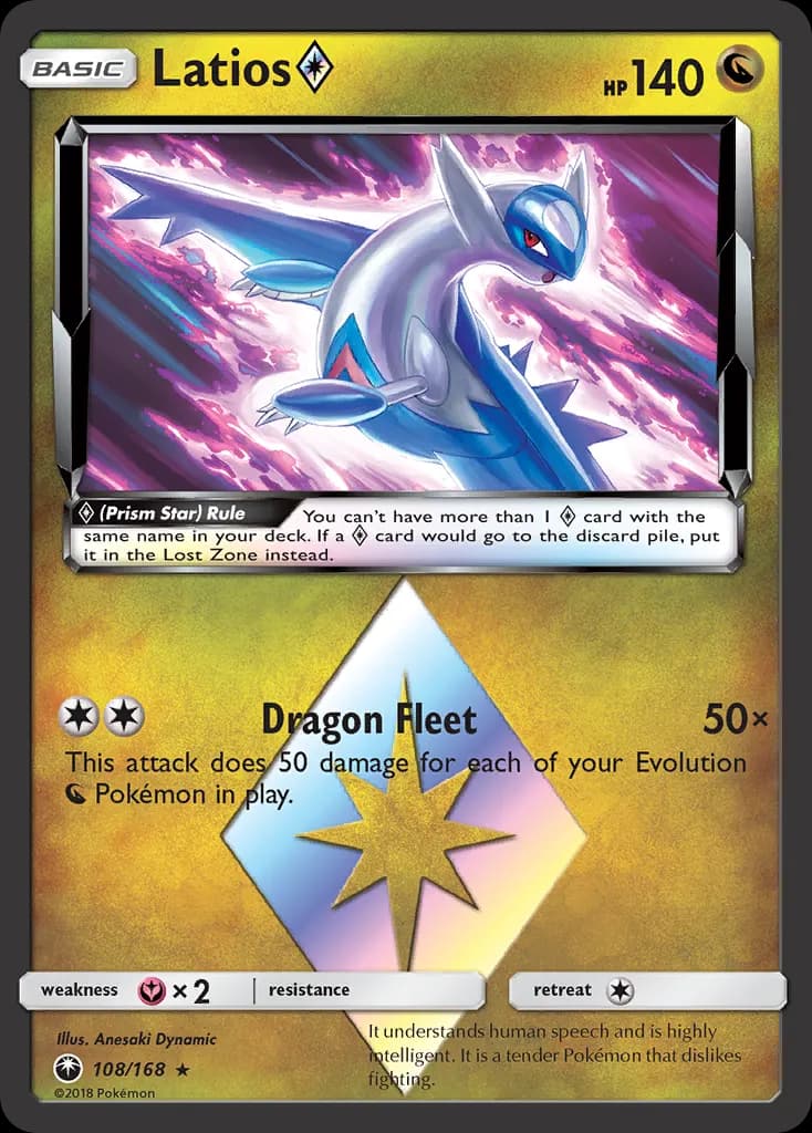 Latios ◇ — Celestial Storm 108 Pokémon card
