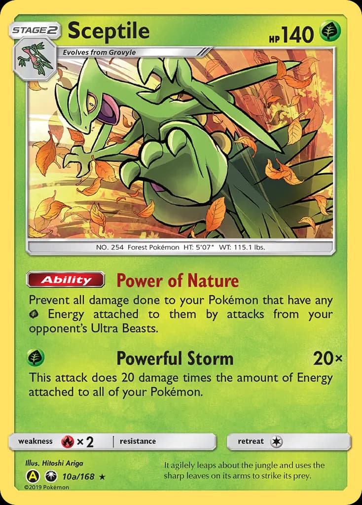 Sceptile — Celestial Storm 10a Pokémon card