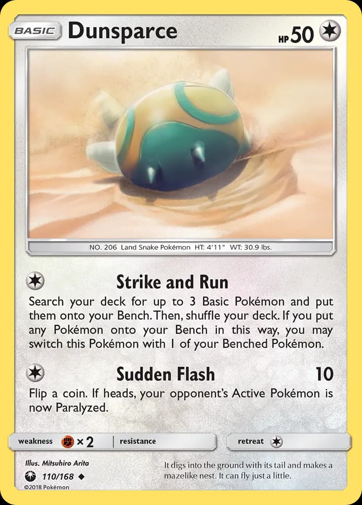 Dunsparce — Celestial Storm 110 Pokémon card