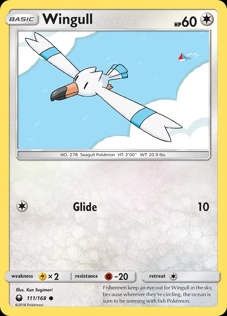Wingull — Celestial Storm 111 Pokémon card
